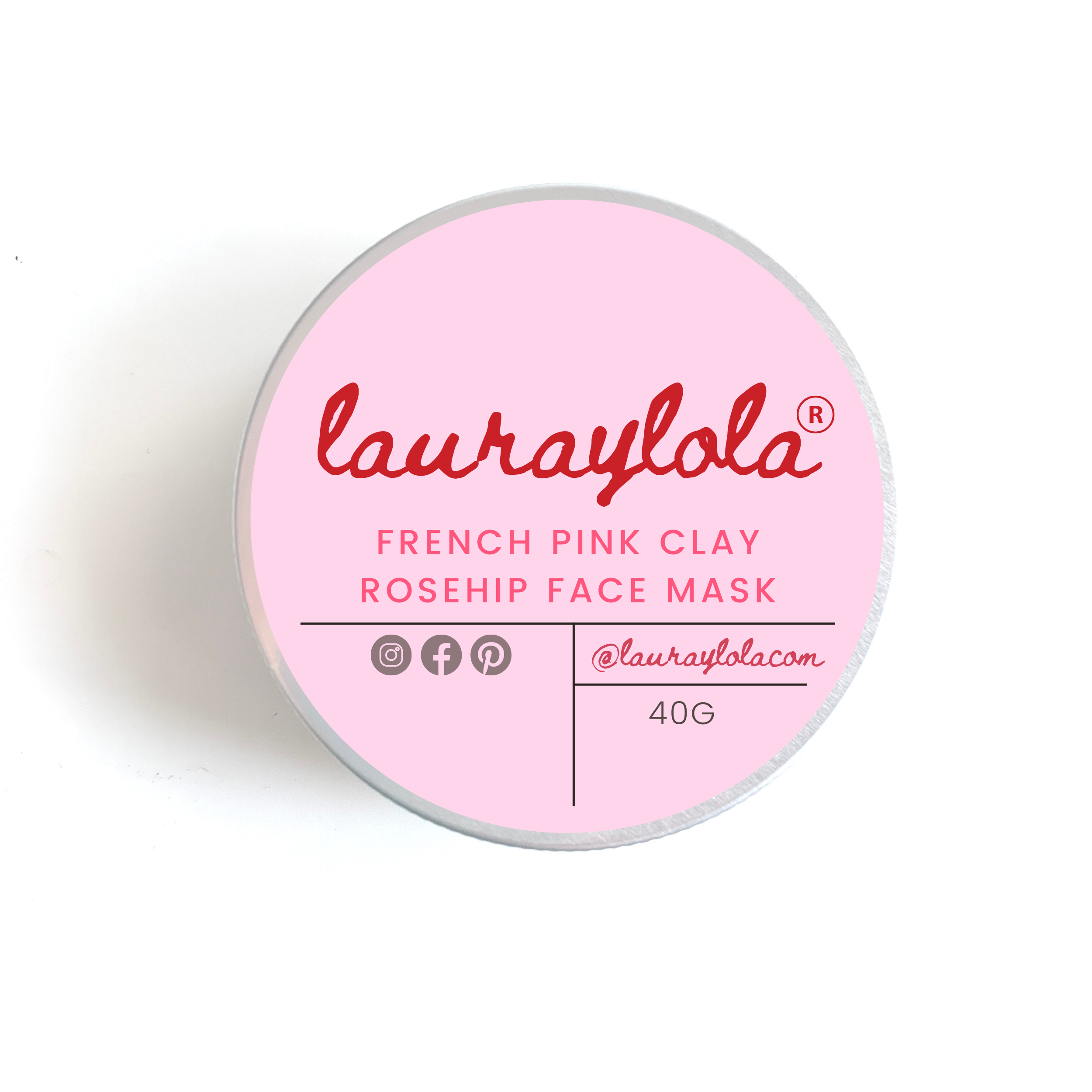 LUXURY FRENCH PINK CLAY ROSEHIP FACIAL SKIN TREATMENT