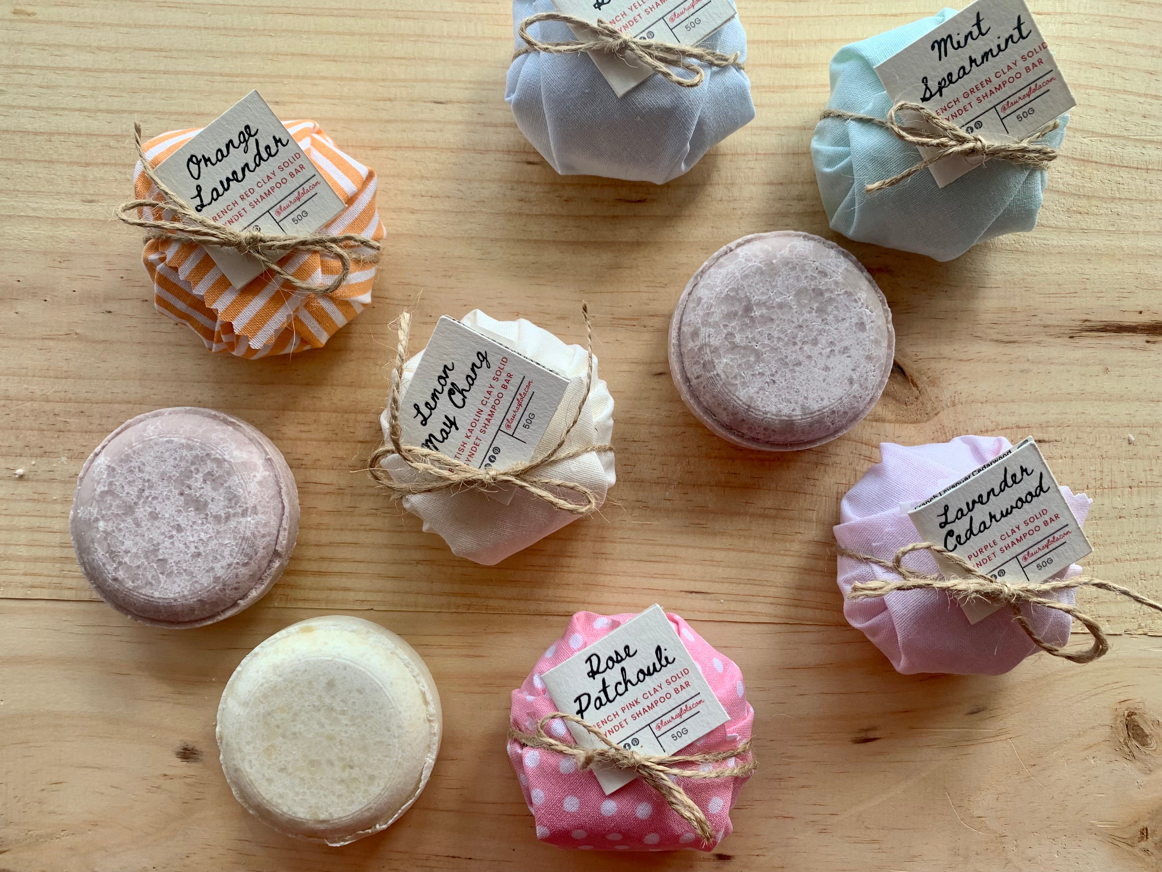 Shampoo Bar Collection - Pastel Cotton Wrappings