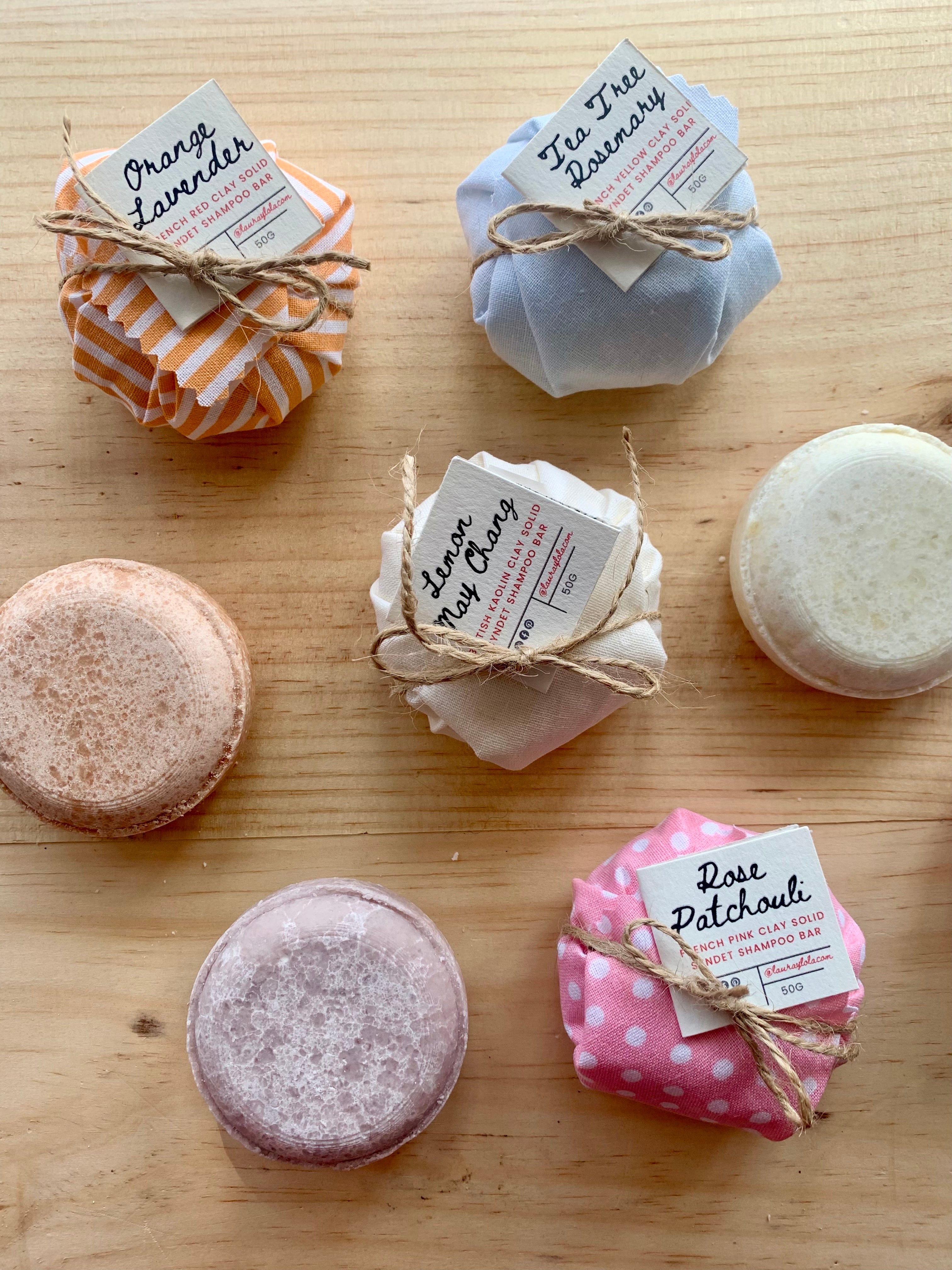 Shampoo Bar Collection - Pastel Cotton Wrappings