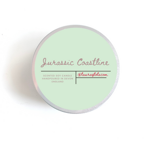 Devonshire Spring Summer  Scented Soy Seamless Candle Travel Tin with a Lid. Hand poured in UK. 100% Soy Wax.